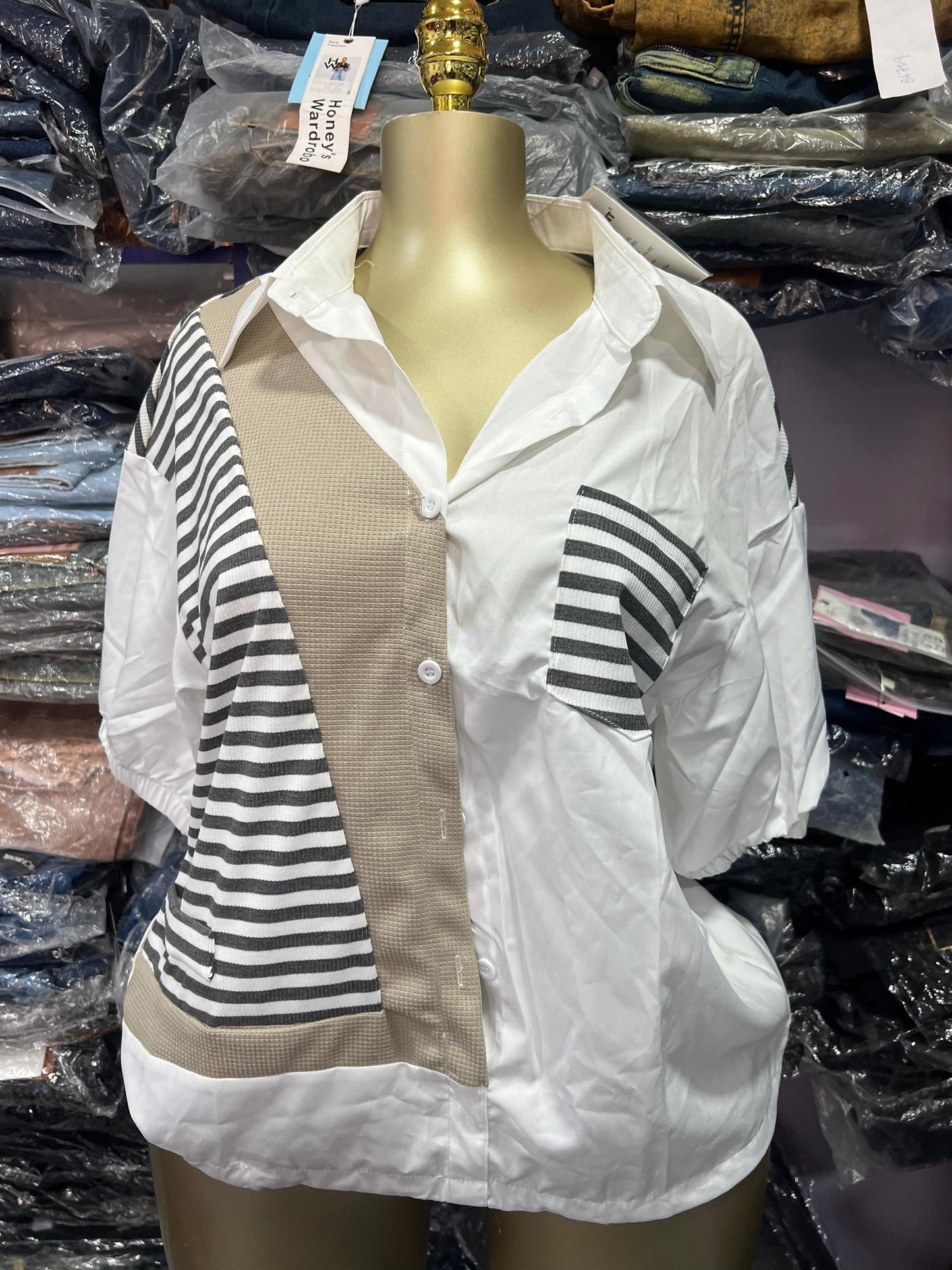 Stripped top 8001 size 8-16