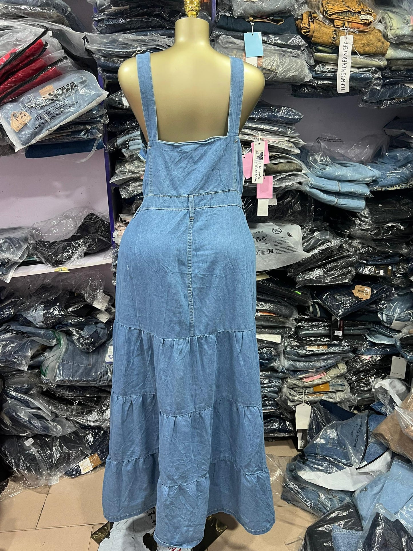Light blue Denim gown