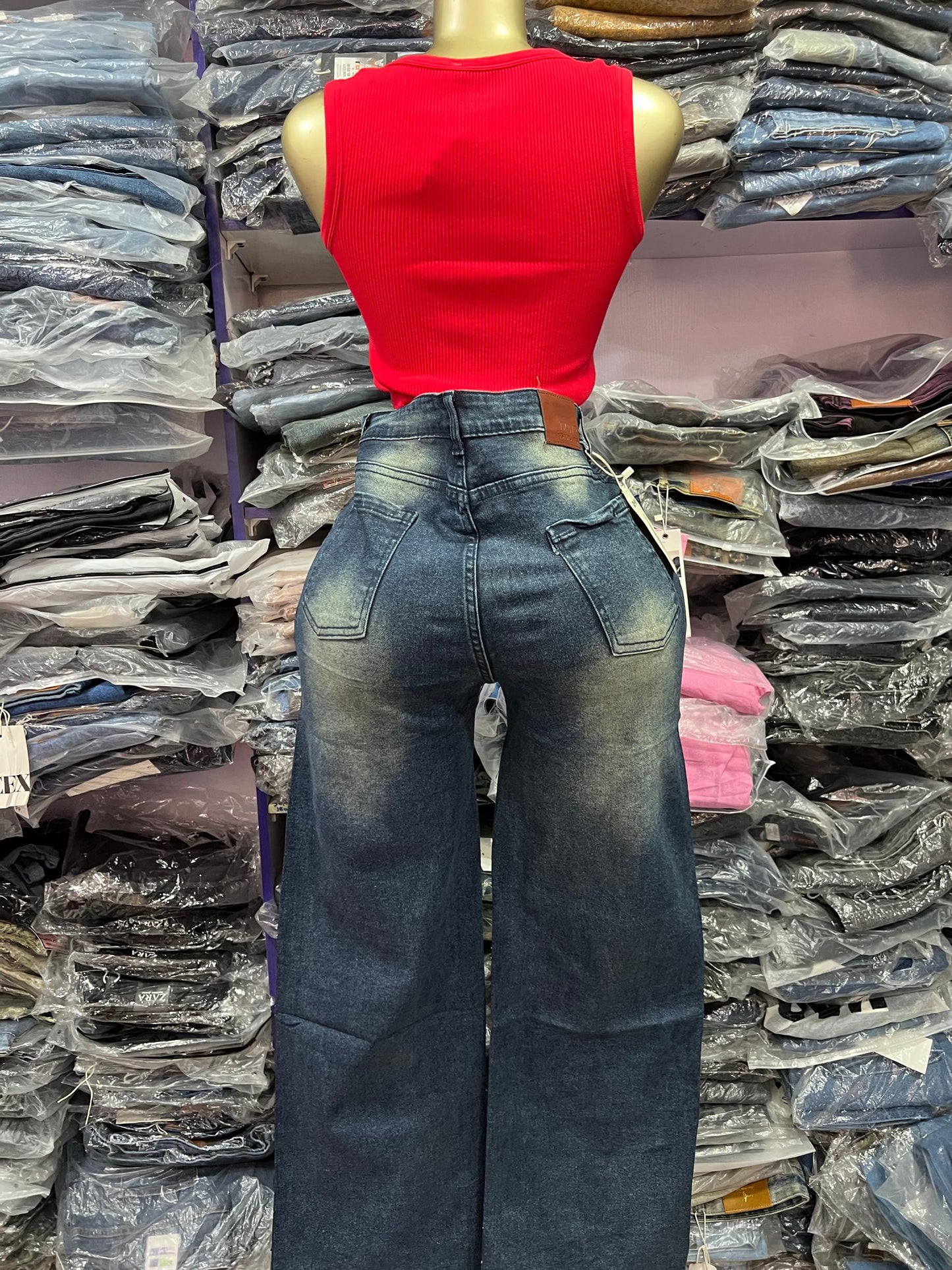 Two toned stone boyfriend jean 5121 ONW544