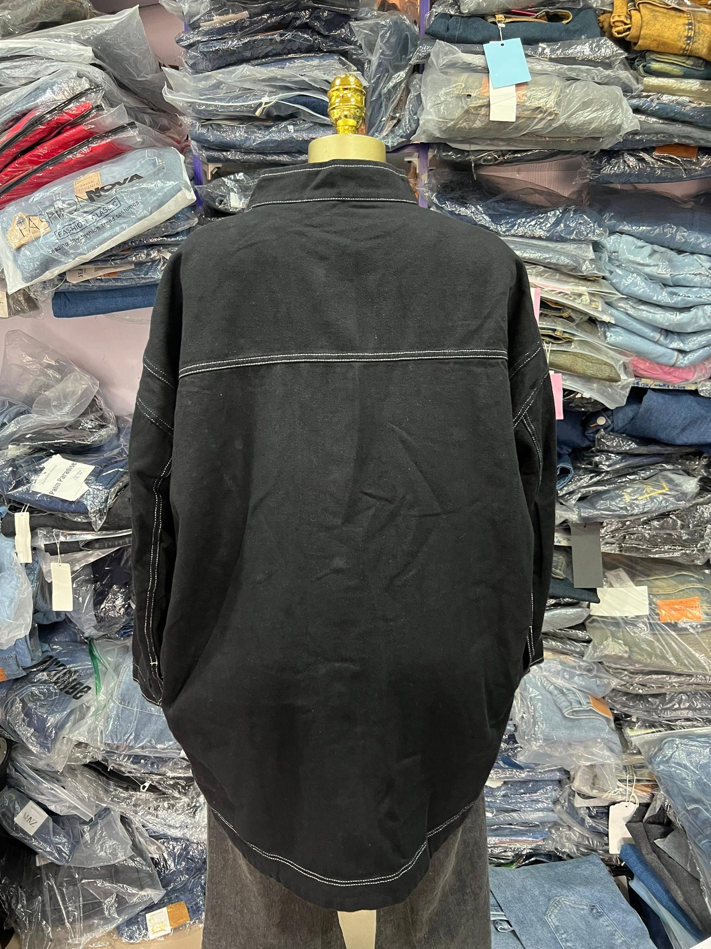 Plain denim jean jacket size14-18