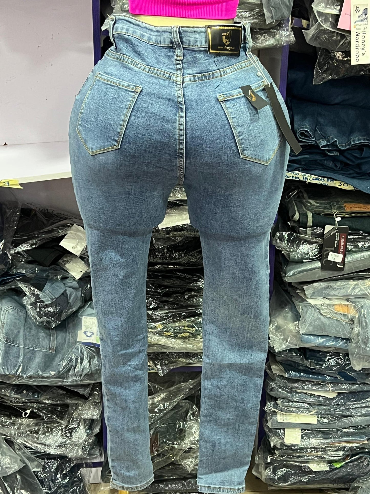 Blue skinny jean 2132#