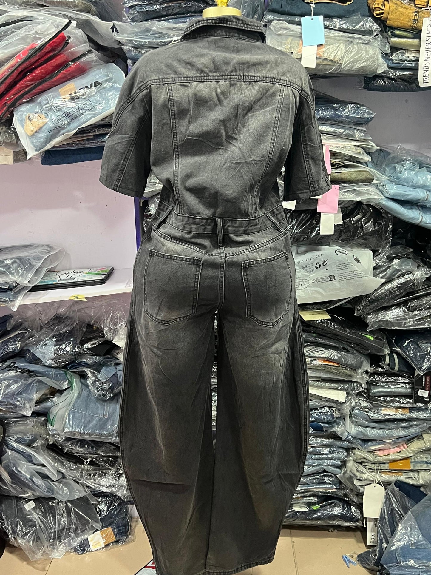 Black toned jumpsuit