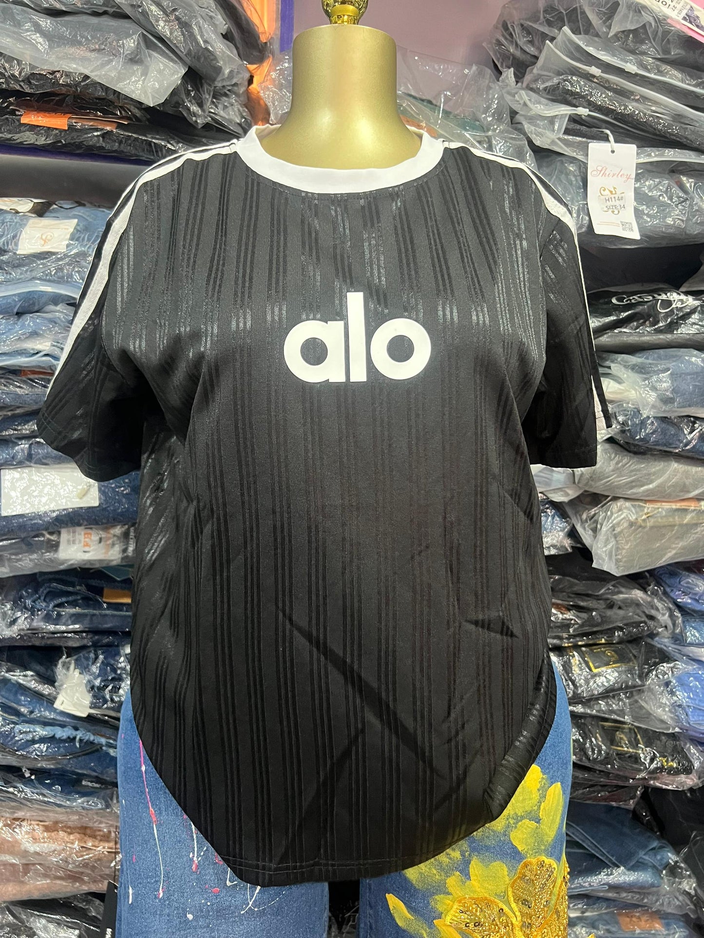 Alo jersey top C369# size 6-16