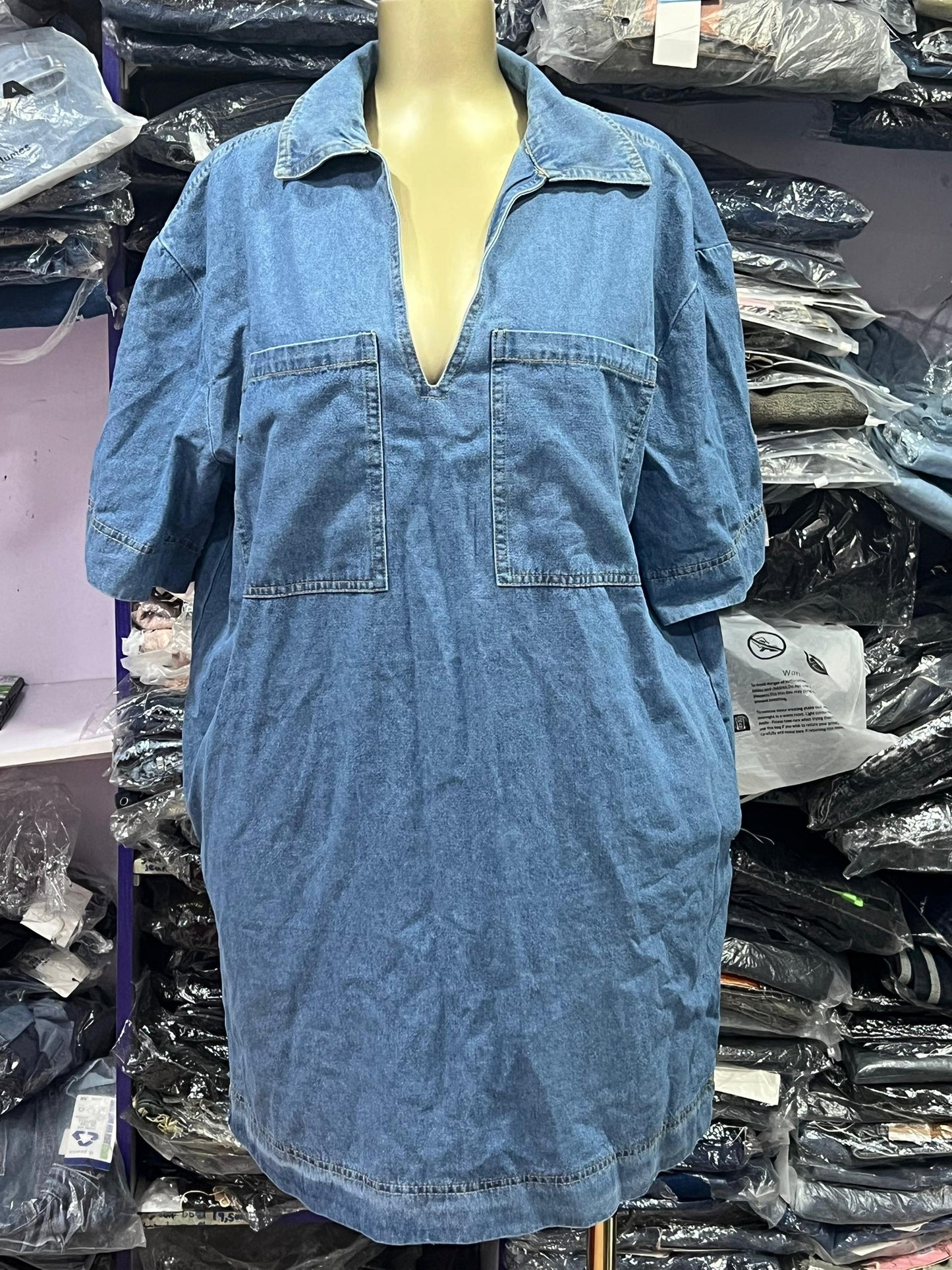 Denim dress