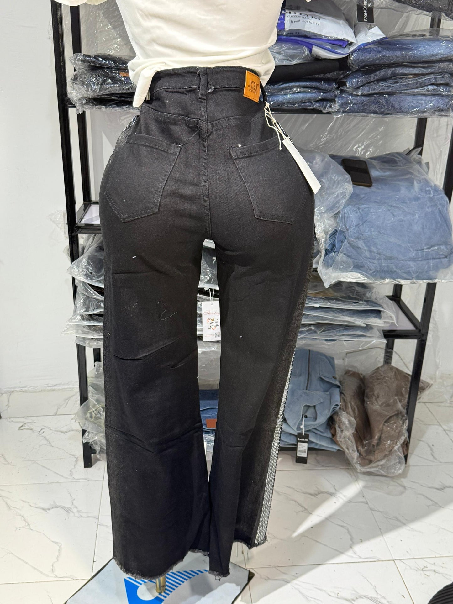 Jcex boyfriend jeans C0238#
