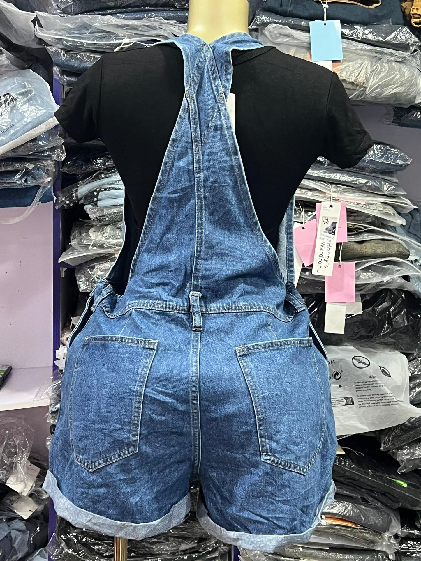 Denim short Dungarees