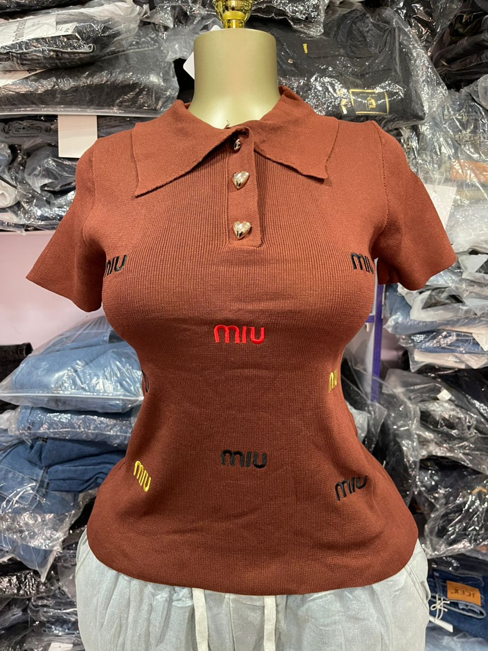 Amy wu colar miu miu top 7551 size 6_16
