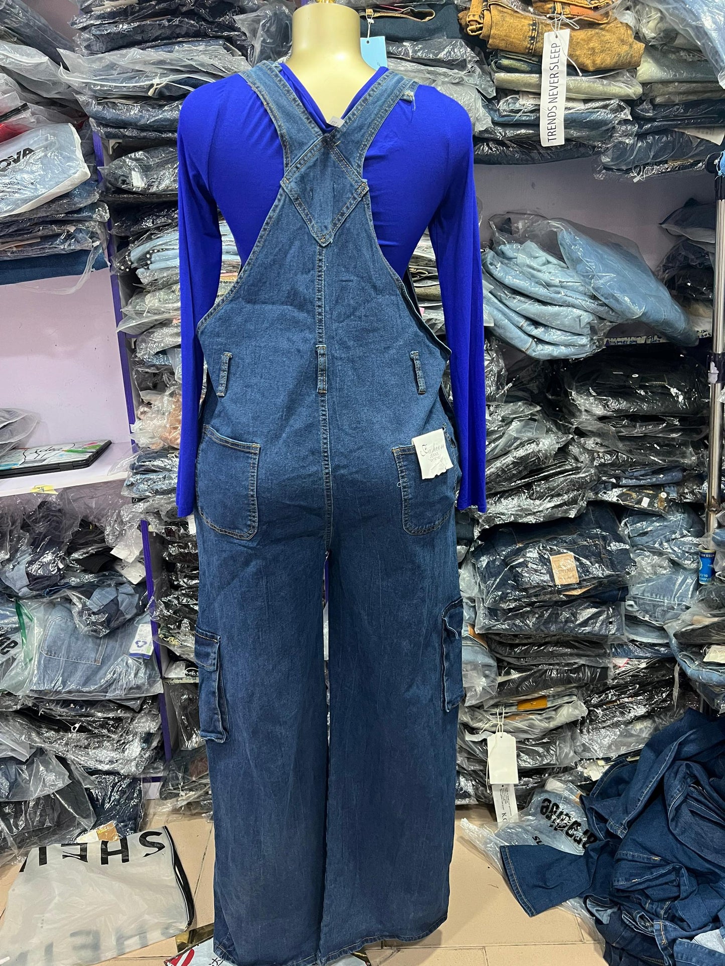 Long cargo Dungarees