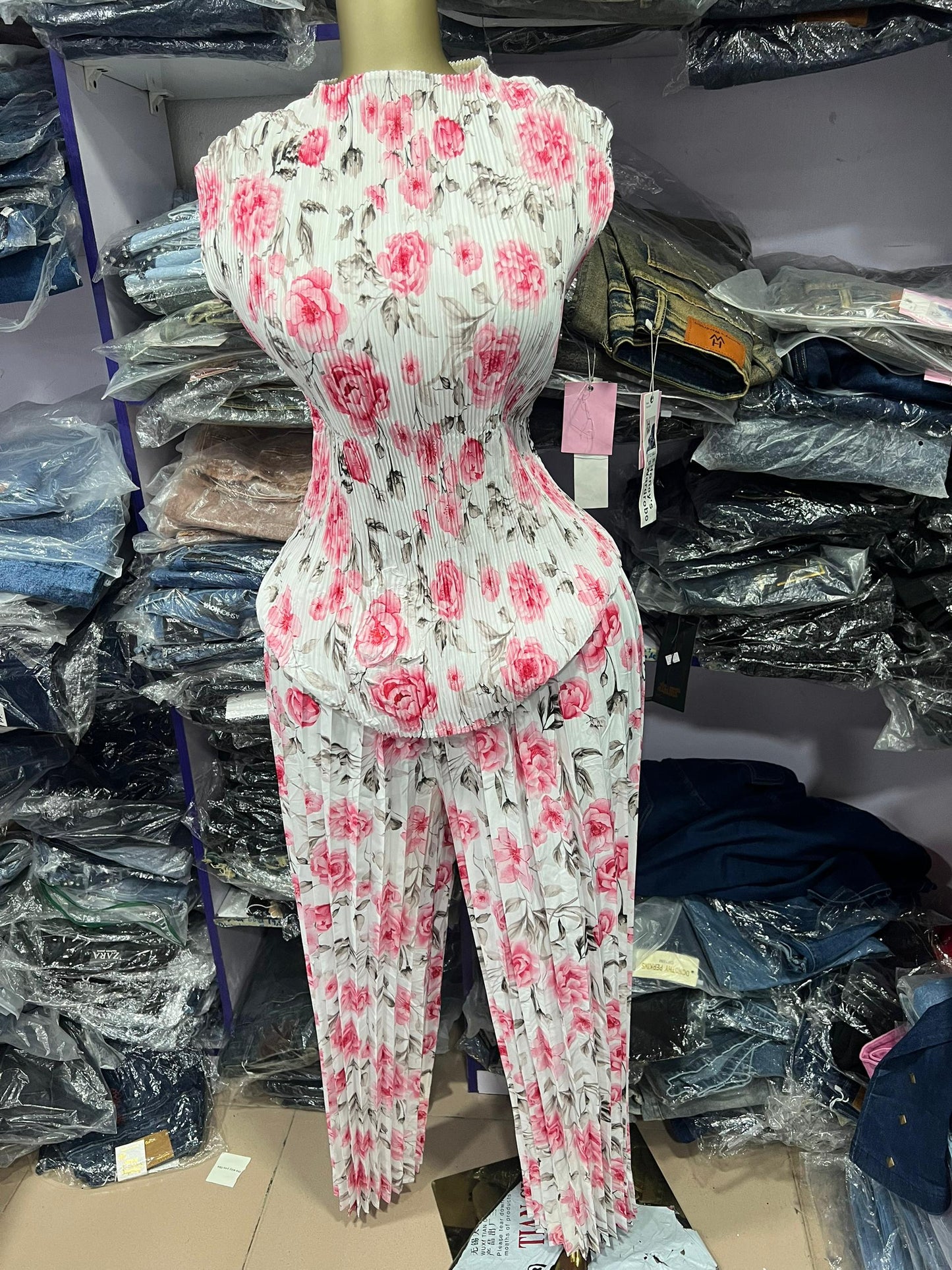 Flower pattern miyaki 2 piece 96066