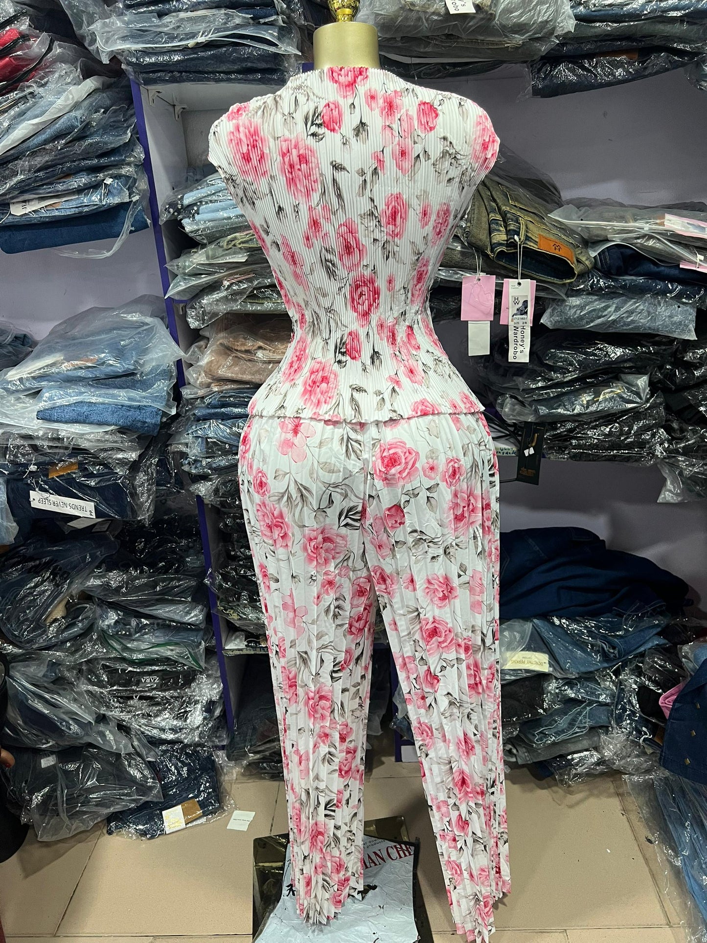 Flower pattern miyaki 2 piece 96066