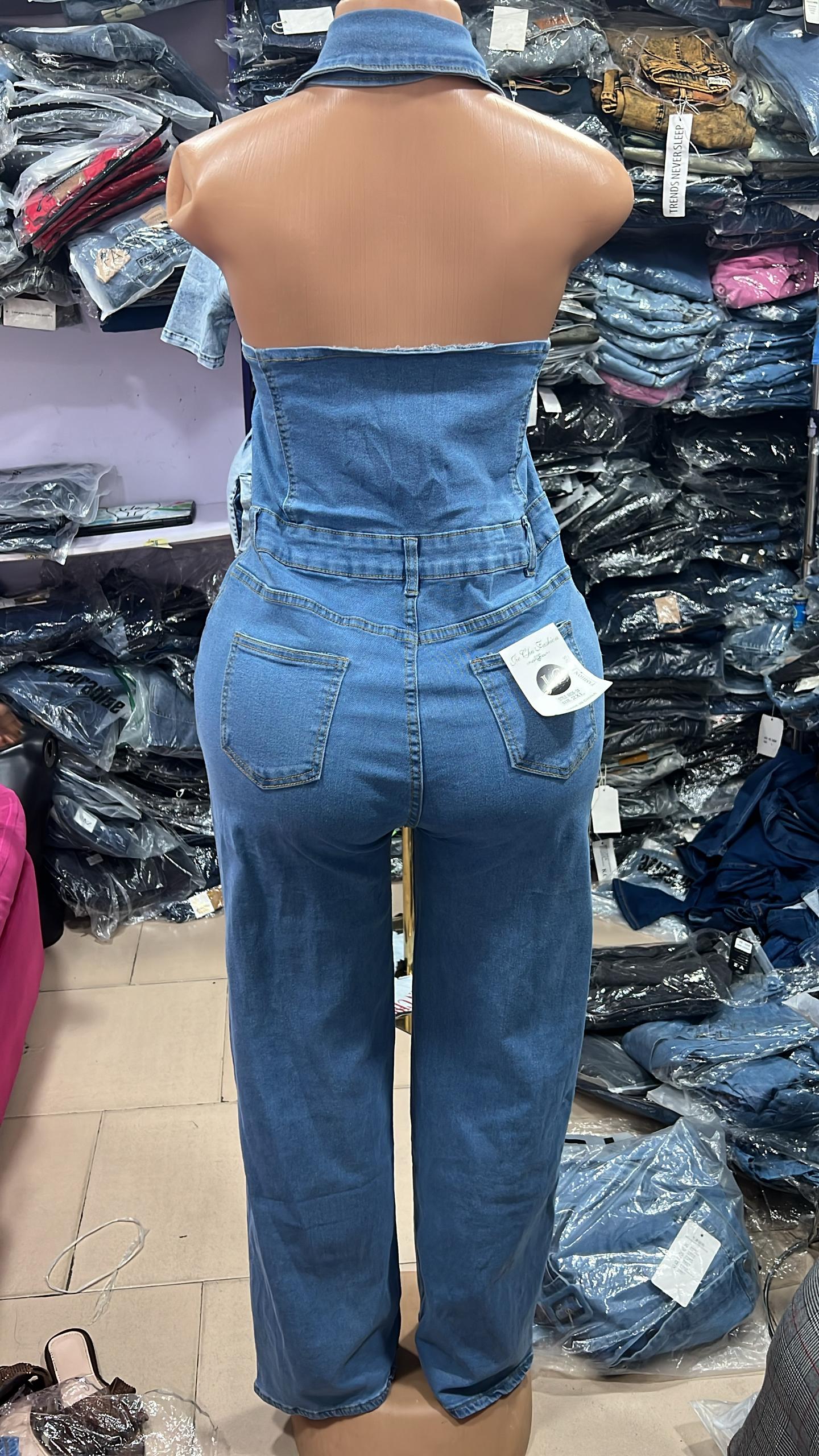 Alter neck jumpsuit 6026-2#