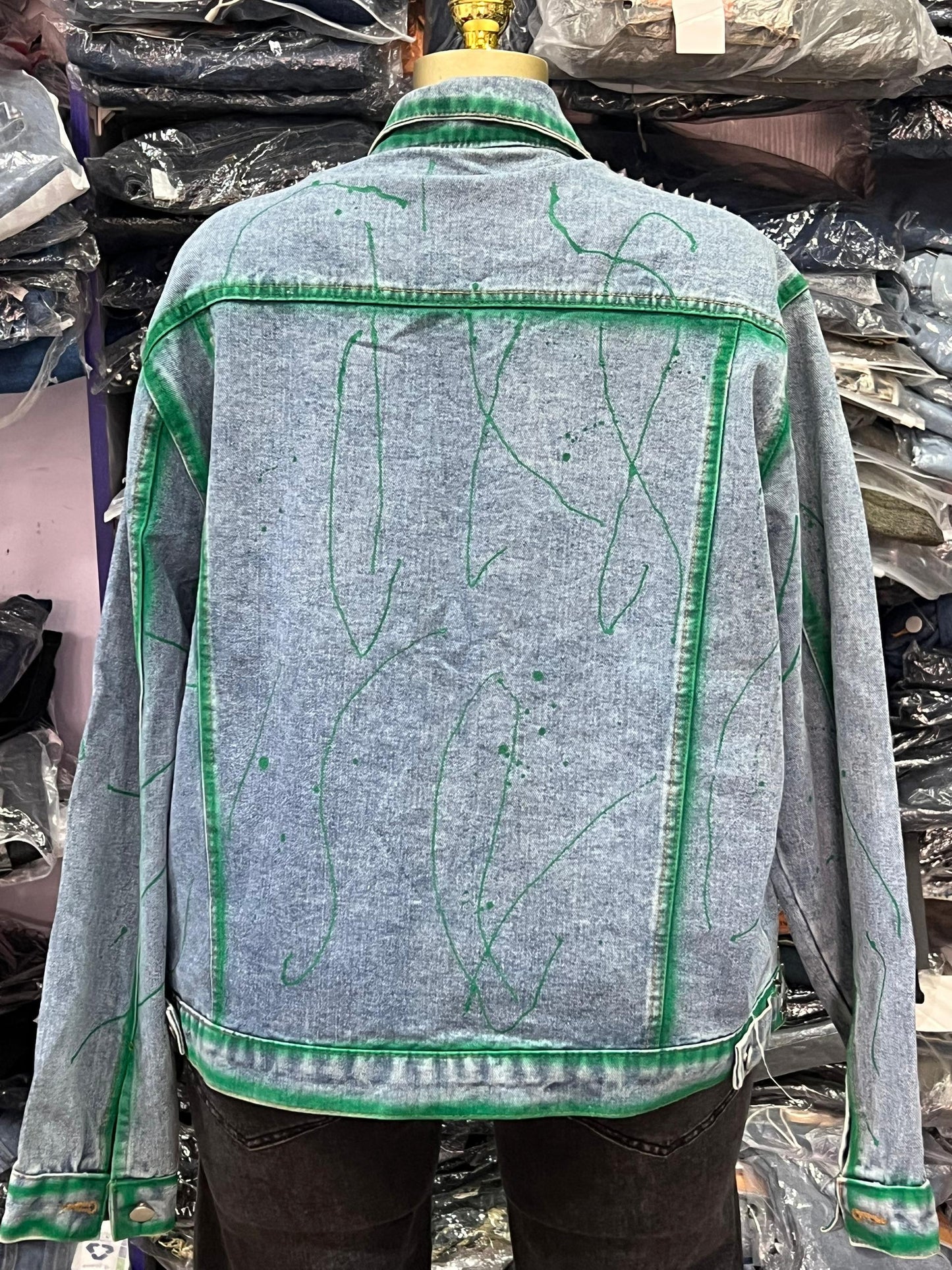 Denim stone Long sleeve jacket