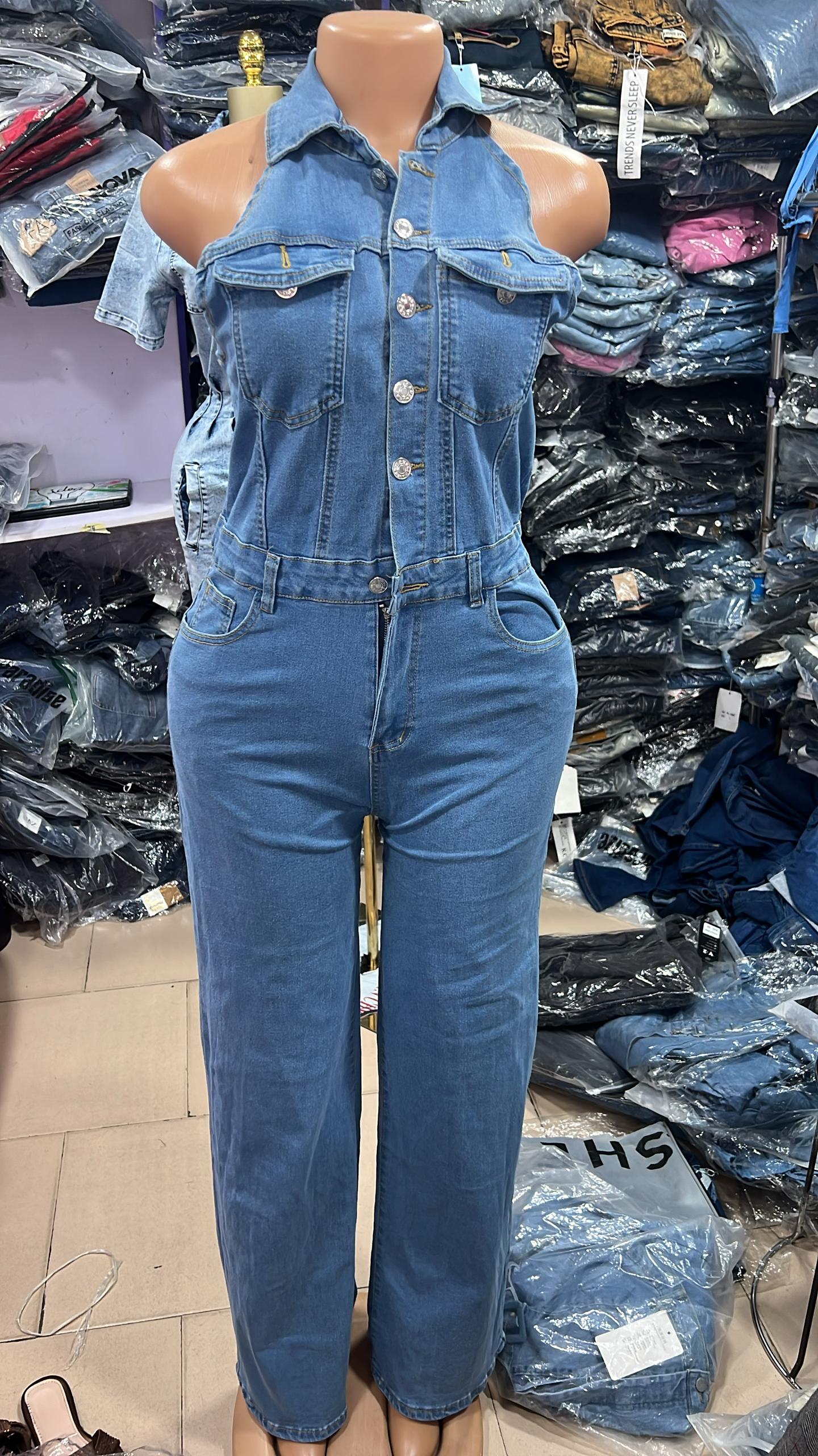 Alter neck jumpsuit 6026-2#