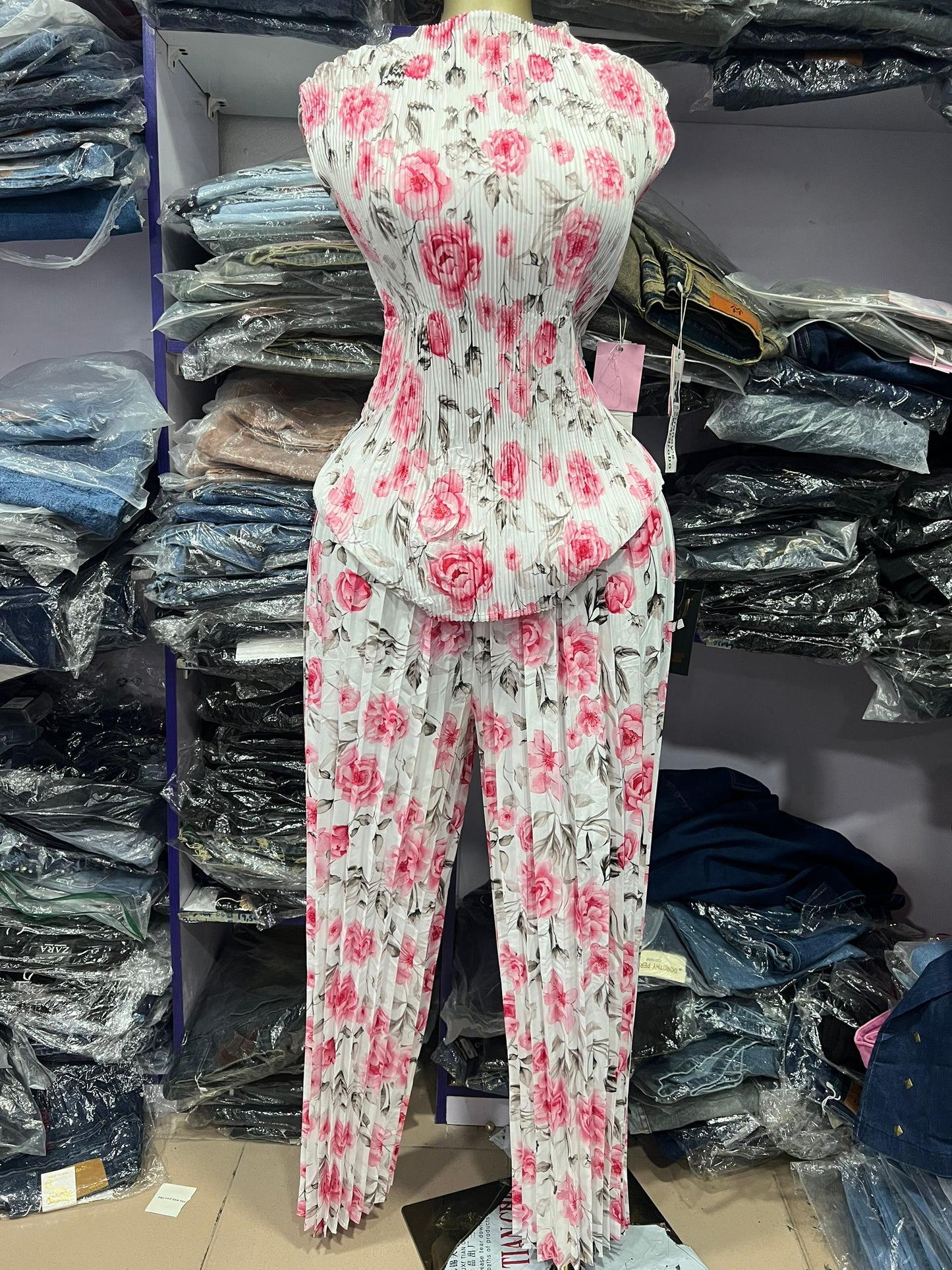 Flower pattern miyaki 2 piece 96066