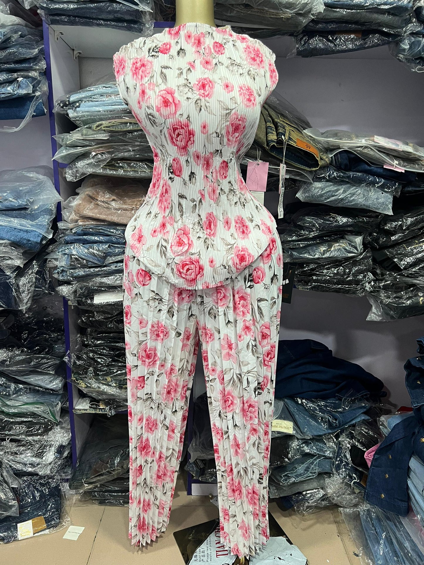 Flower pattern miyaki 2 piece 96066