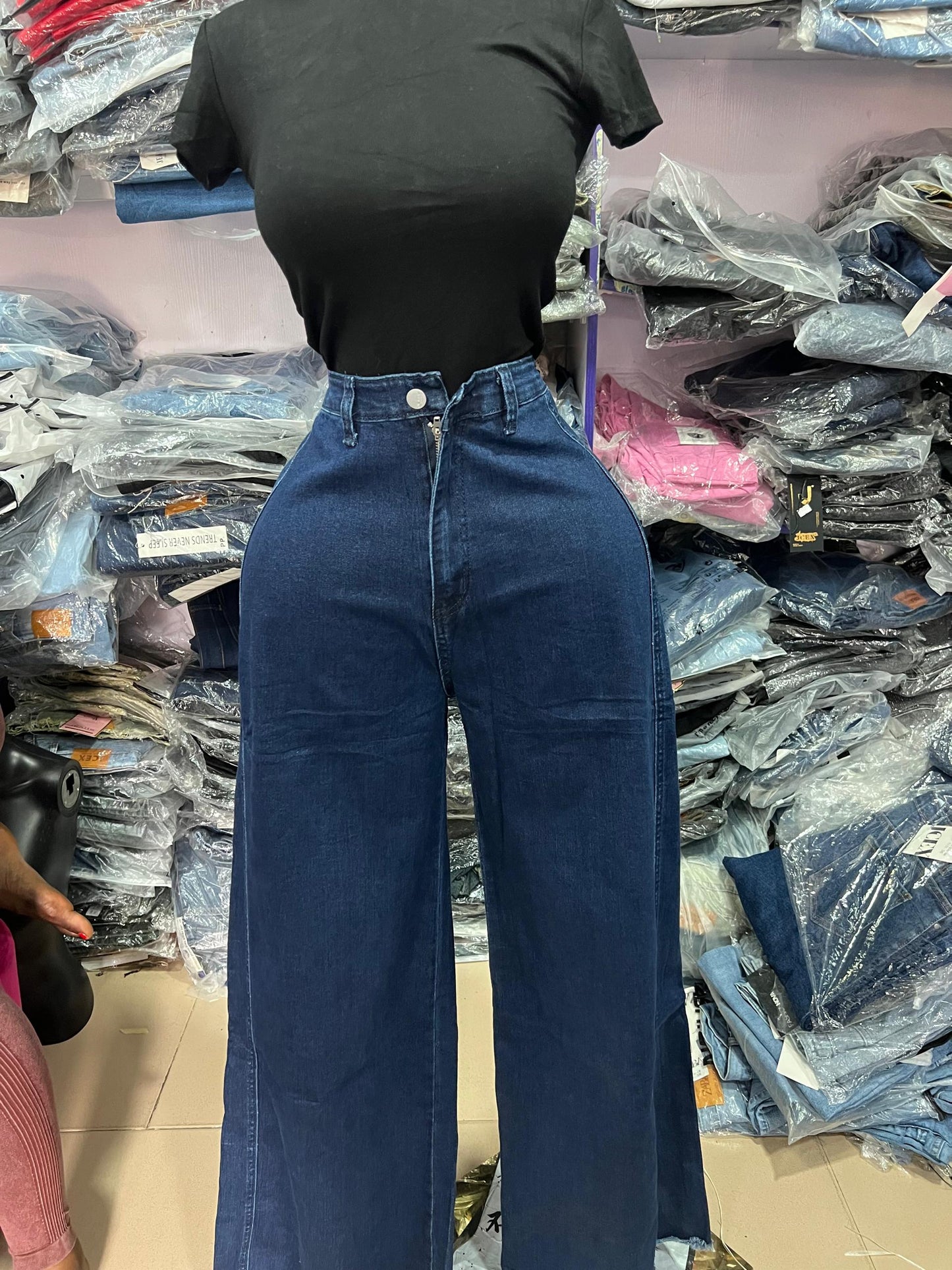 Plain boyfriend jean B6088-2