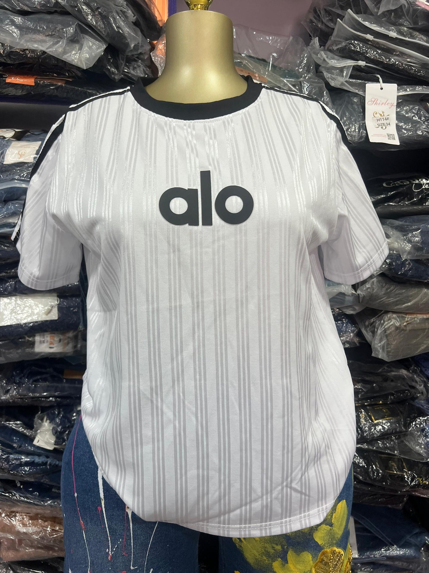 Alo jersey top C369# size 6-16