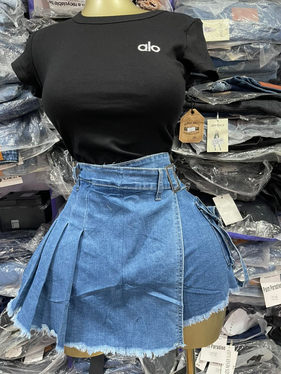 Beautiful denim skort z187