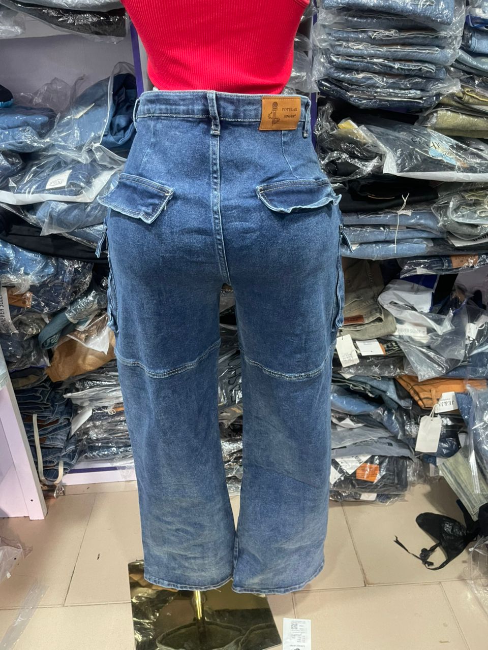 Popular singer cargo jeans