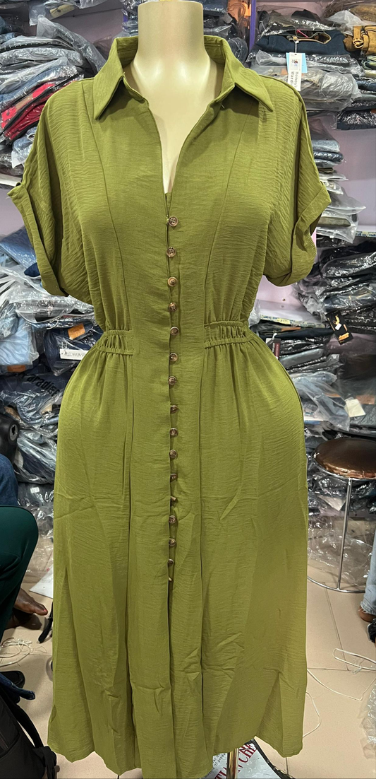 Button gown