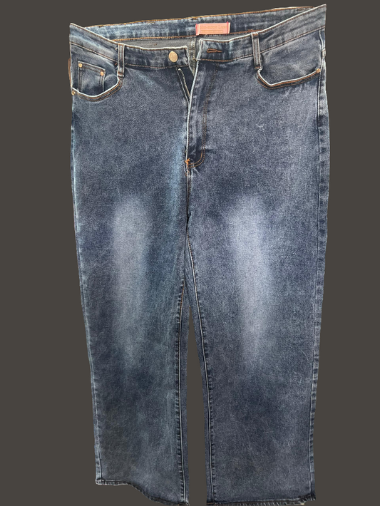 Blue boyfriend jean J1602-5#