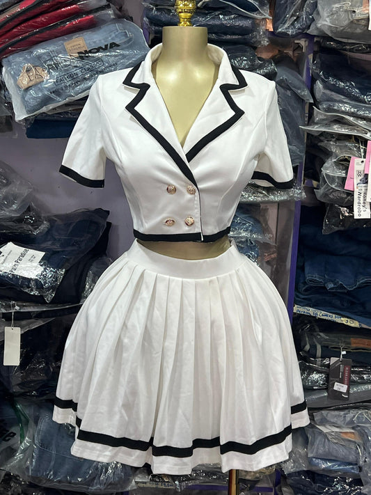 2 piece with flare skirt size8-12