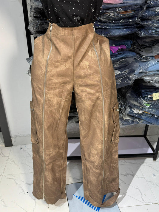 Leather fashion cargo 149052