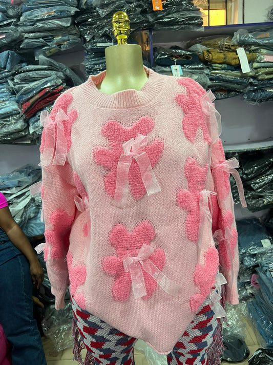 Pink Teddy Sweater size 6-16