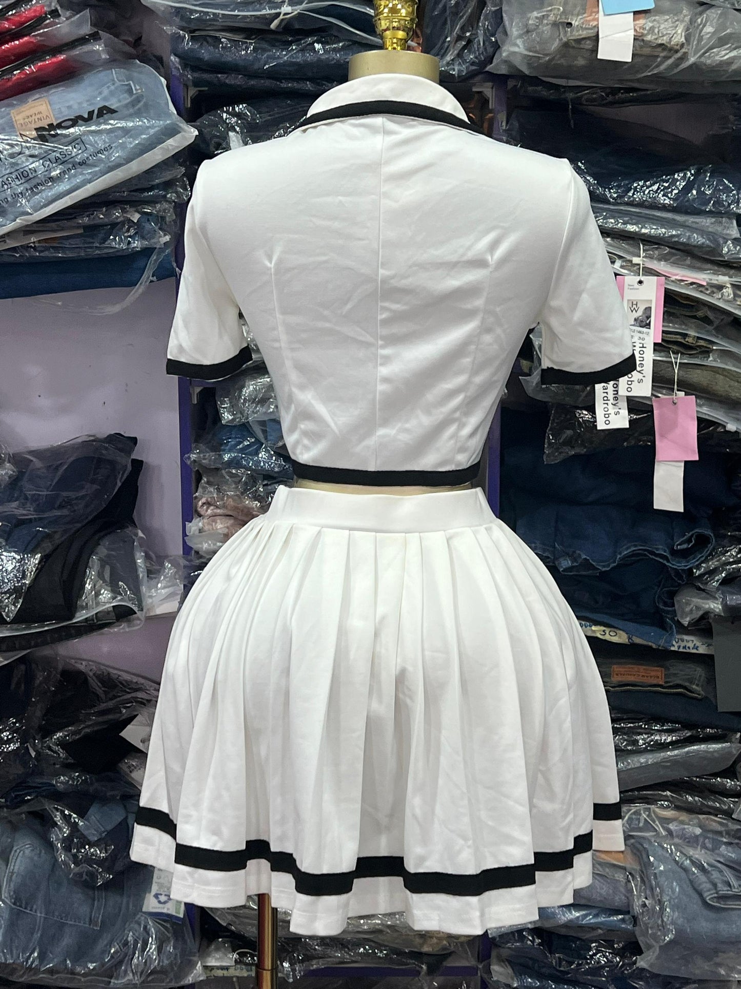 2 piece with flare skirt size8-12
