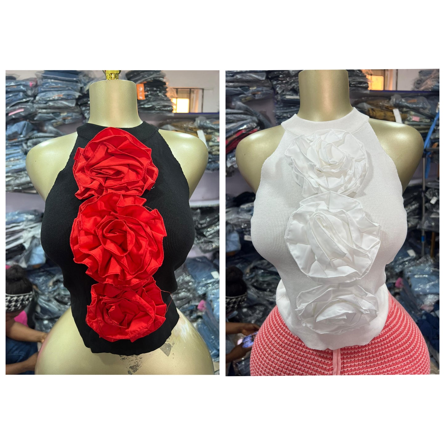 Rose sleeves tops size6-16