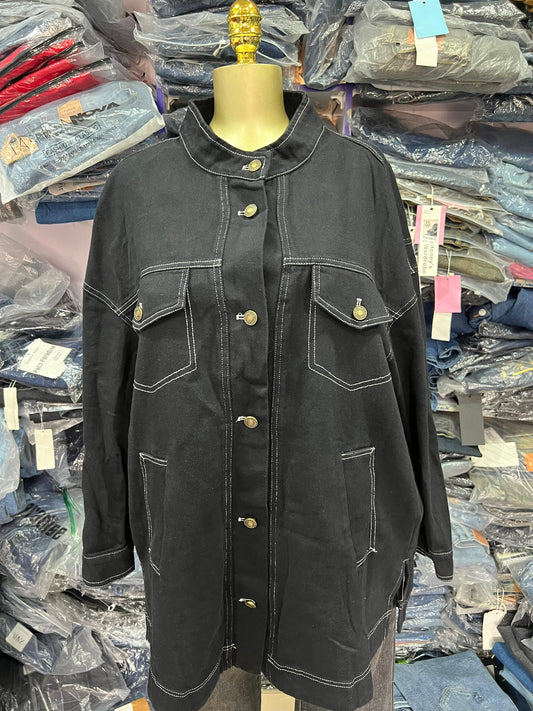 Plain denim jean jacket size14-18