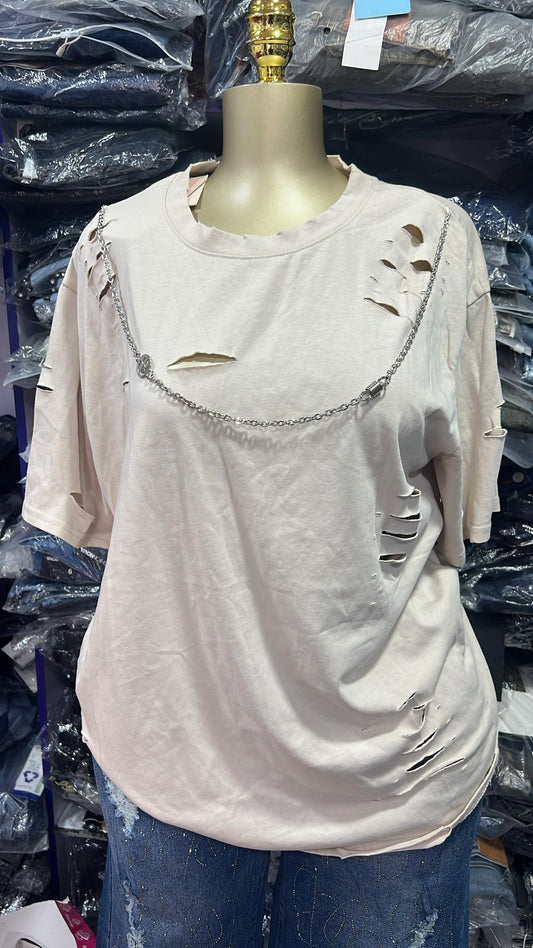 Ripped design top