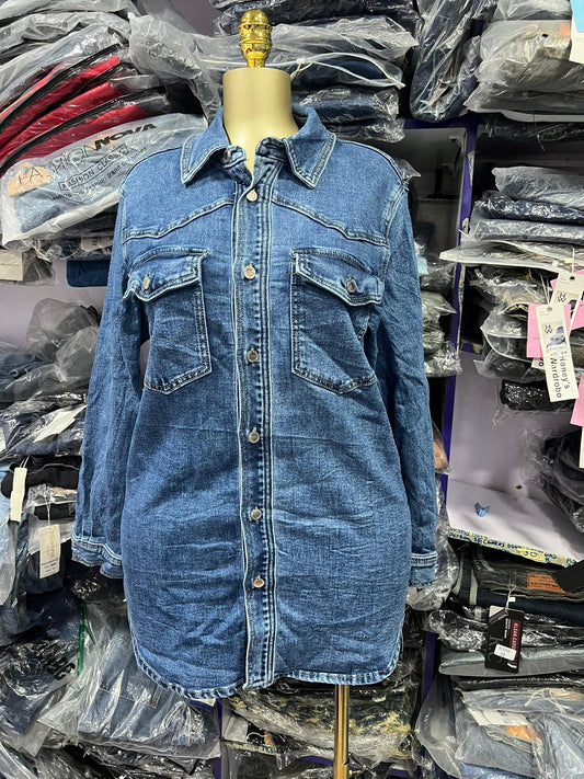 Denim jackets with chest pockets size 6-16