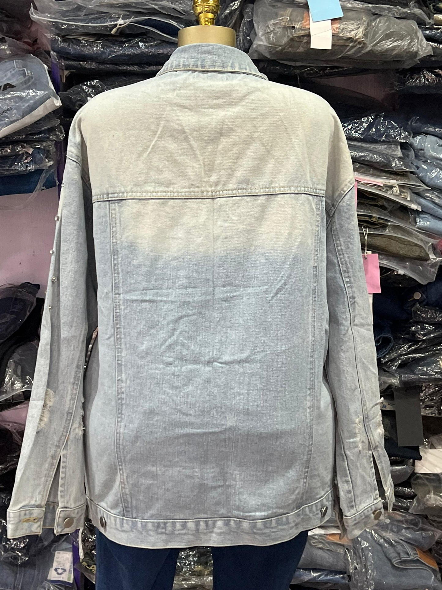 2 tone jacket with stone