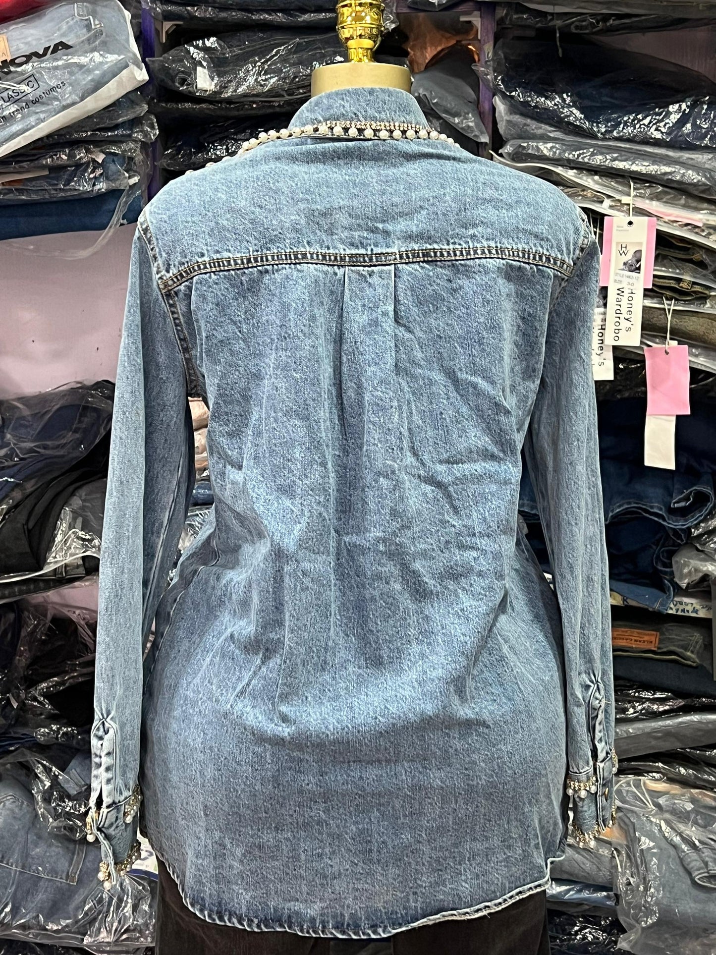 Stoned Long-sleeved jacket size14