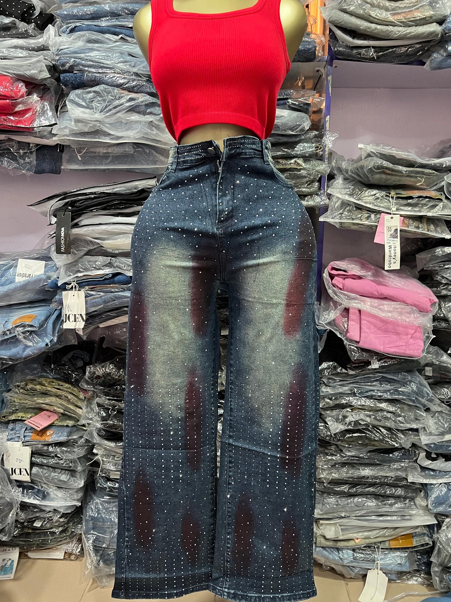 Two toned stone boyfriend jean 5121 ONW544