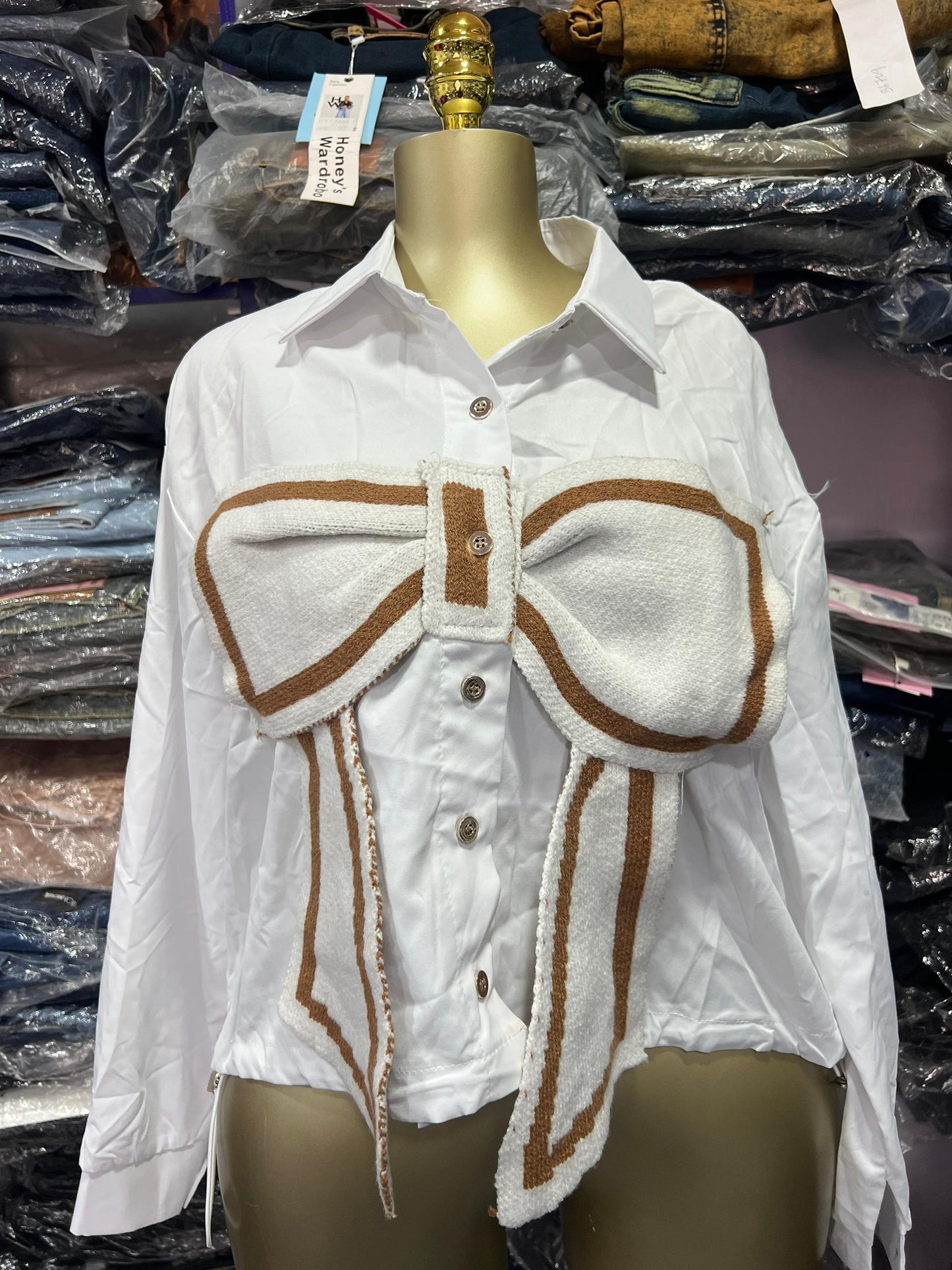 Ribbon shirt size 8-16 CNT008