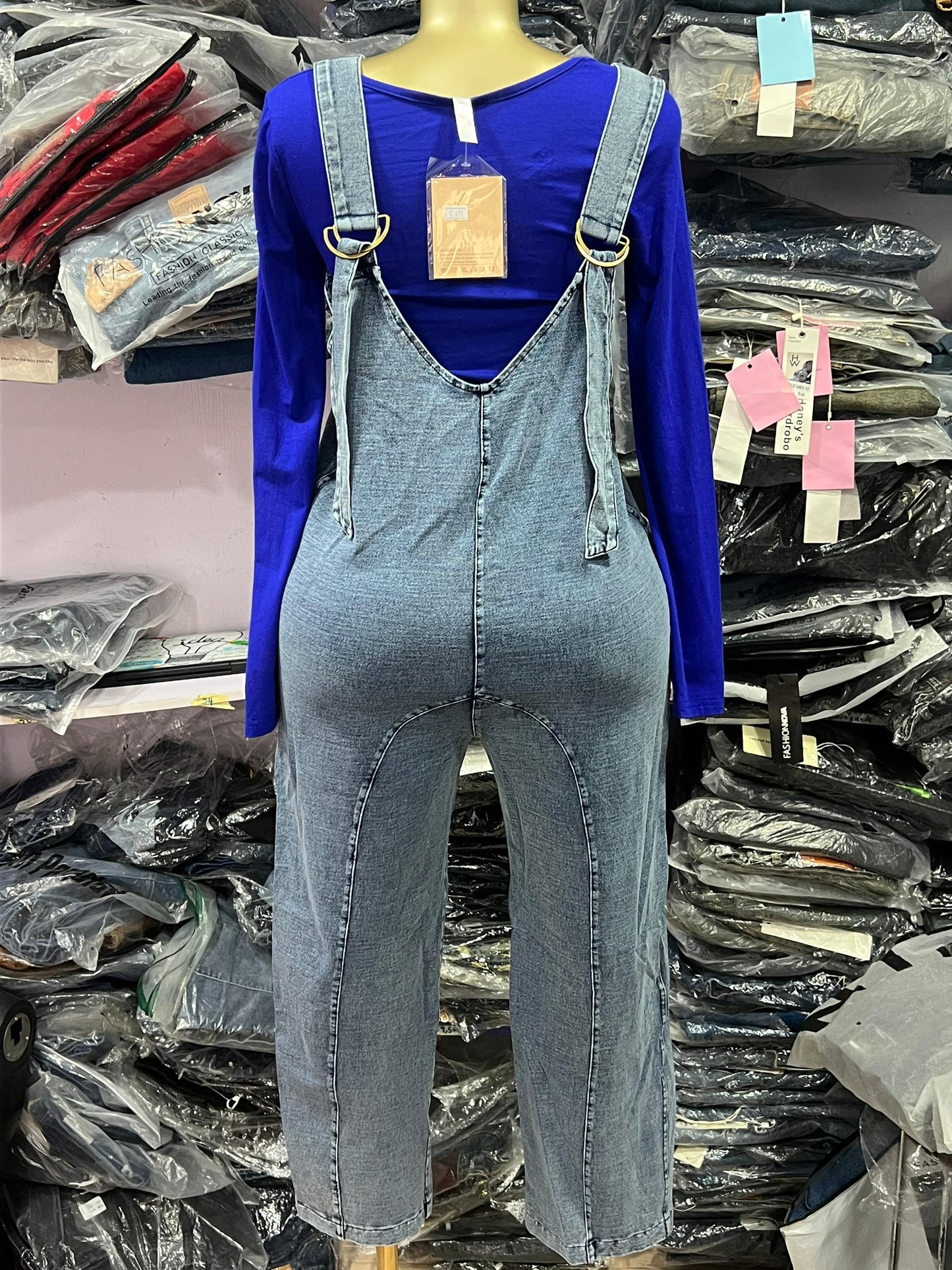 Side pocket Dungarees