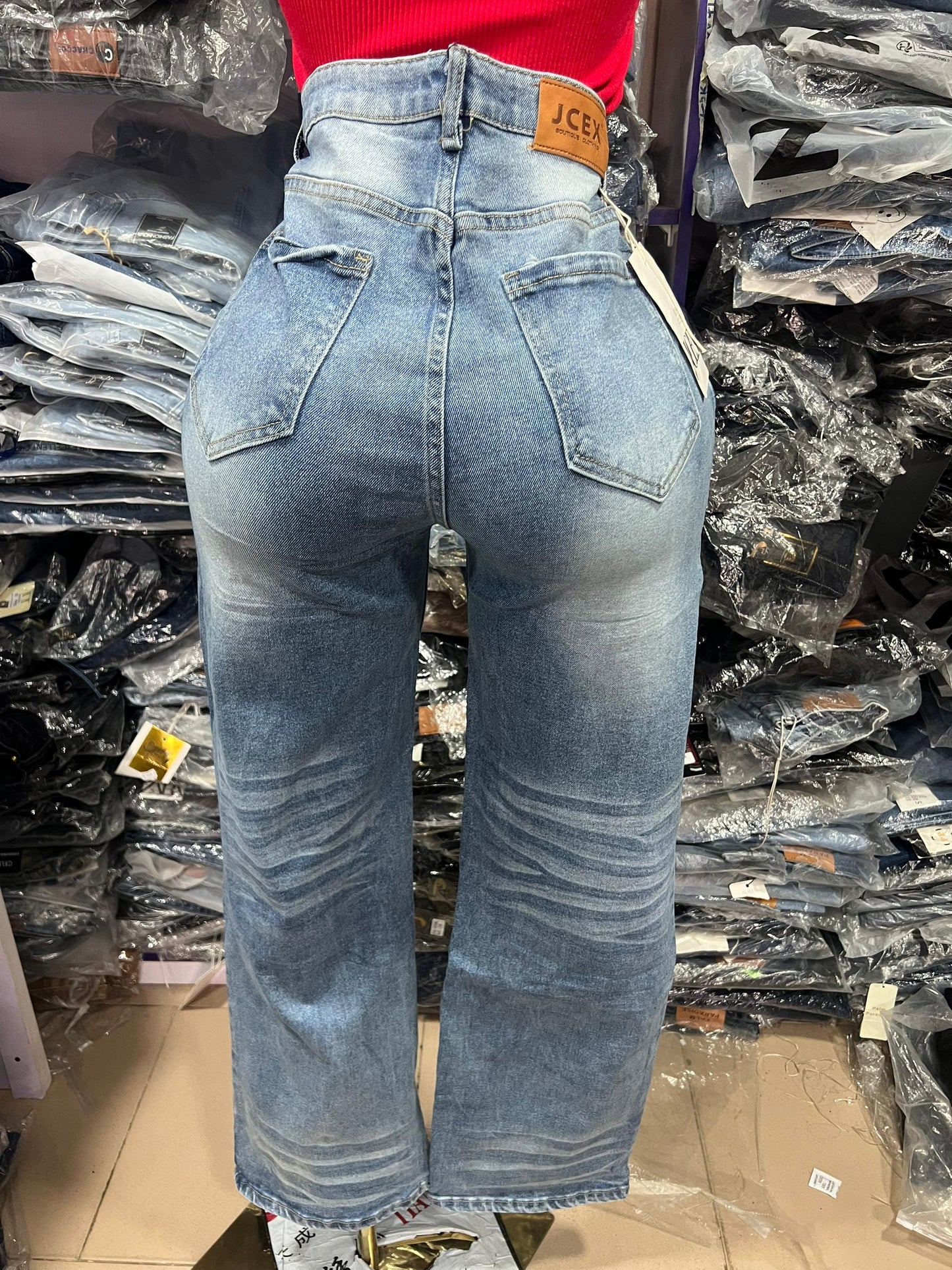 Jcex boyfriend jean C0021-2#