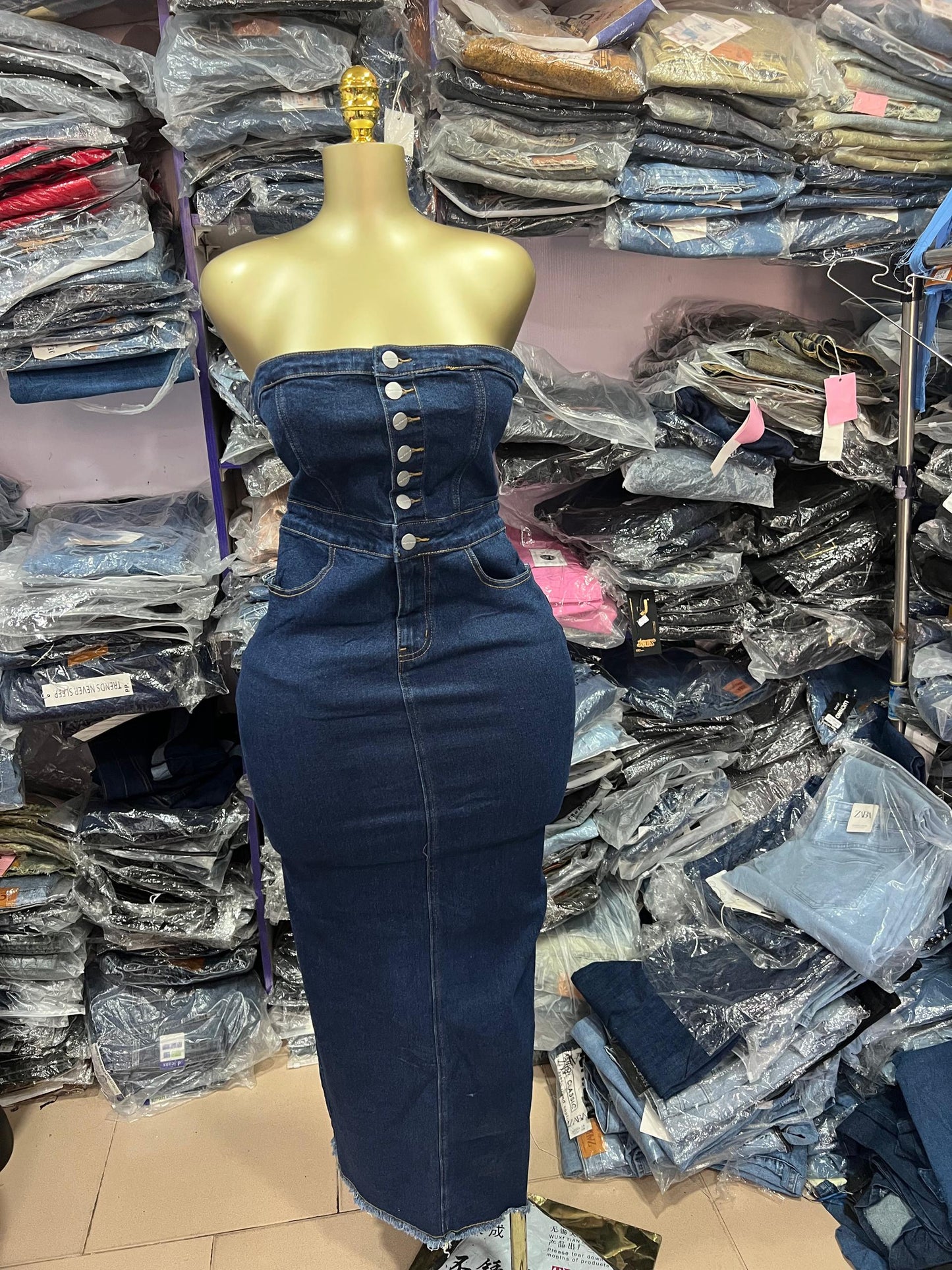 Denim dress SDG001