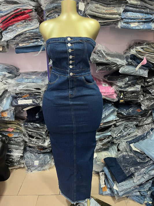 Denim dress SDG001