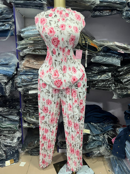 Flower pattern miyaki 2 piece 96066