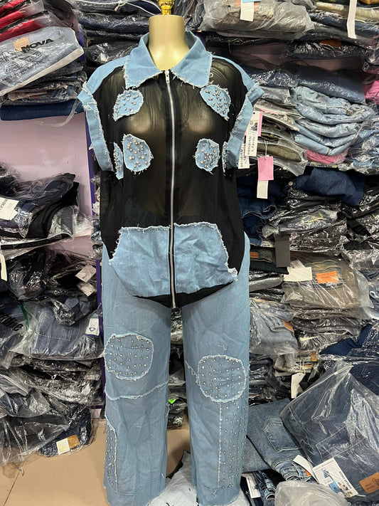 Denim 2 piece