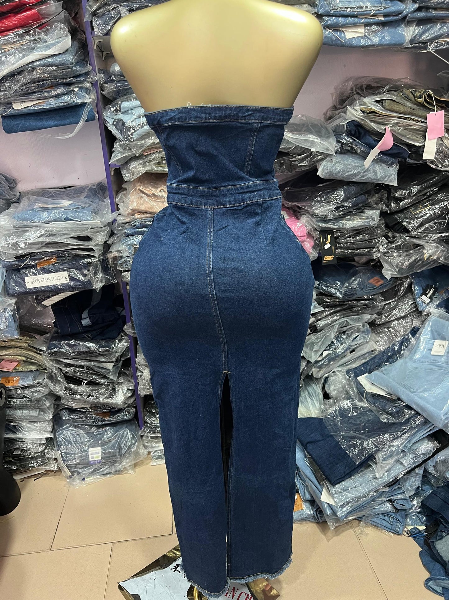Denim dress SDG001