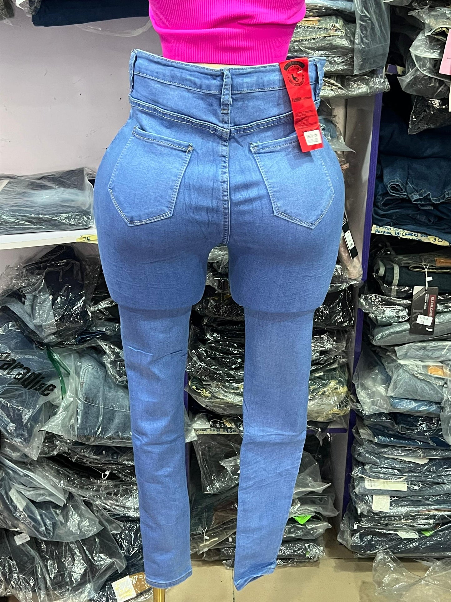 Light blue skinny jean