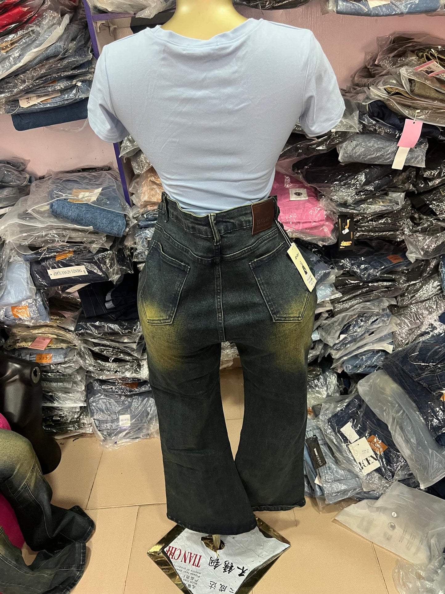 2 toned boot cut jean PFE:502ng032
