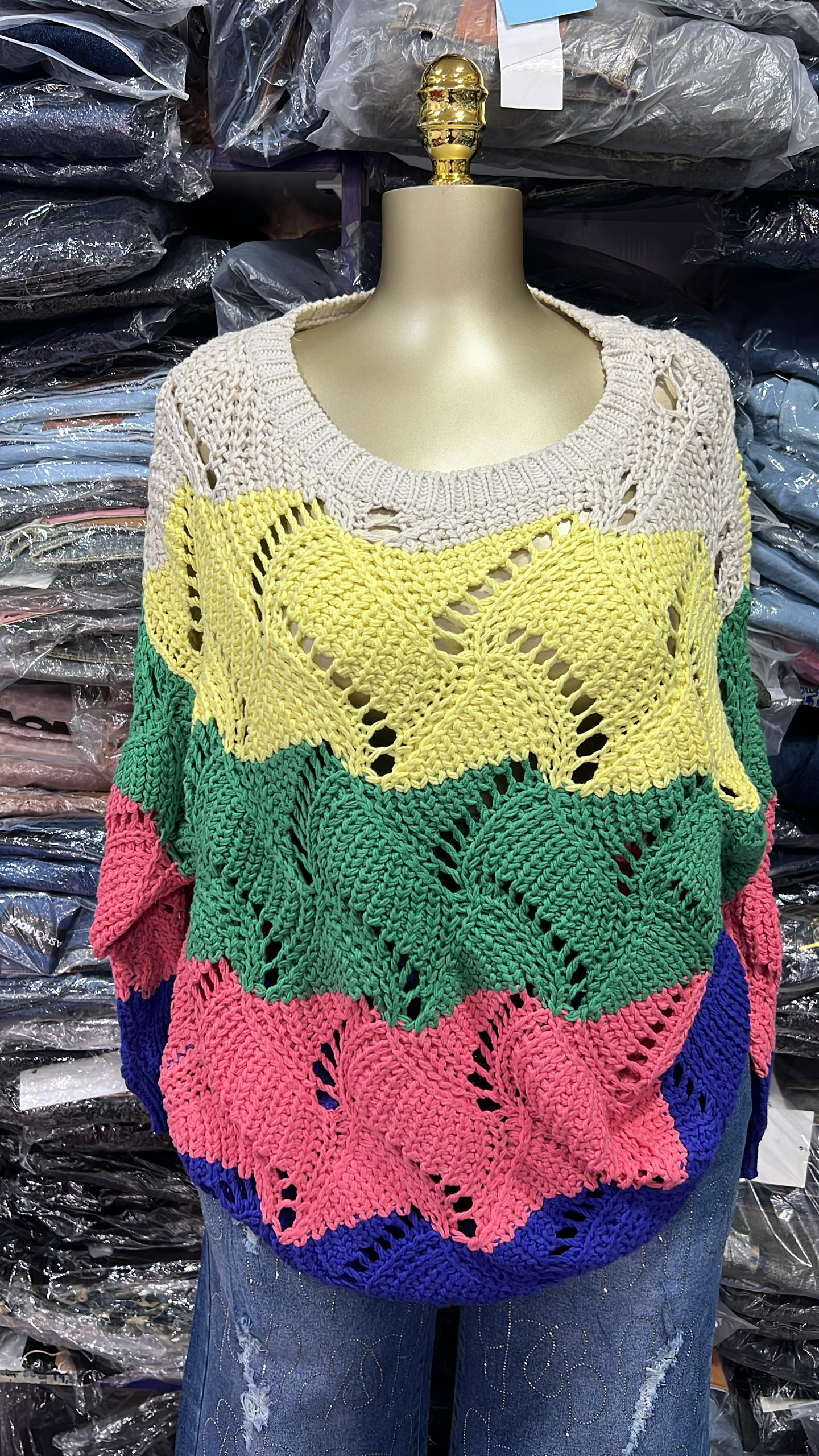 Knitted coloured Sweater