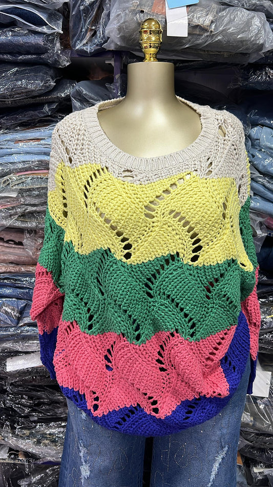 Knitted coloured Sweater