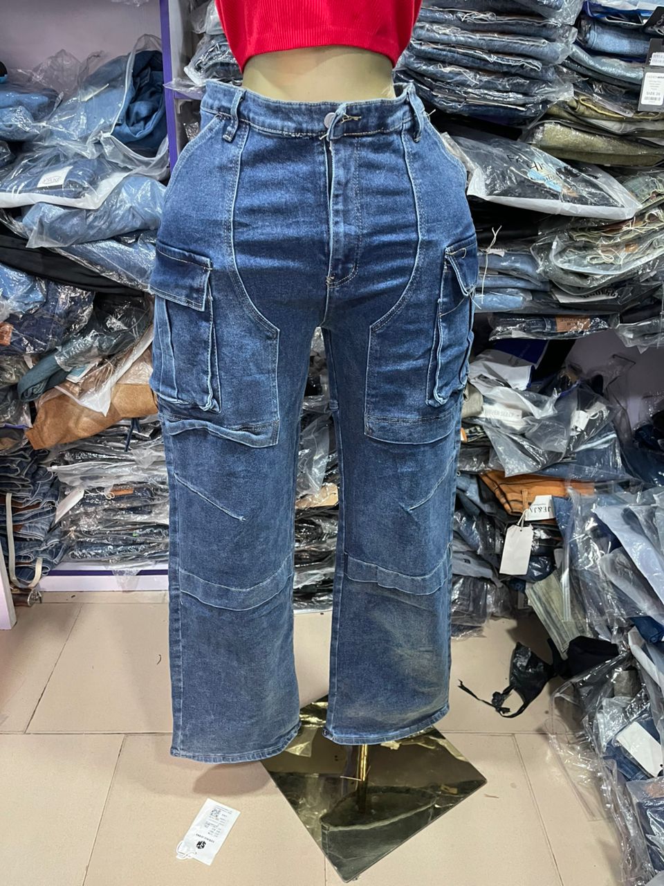 Popular singer cargo jeans