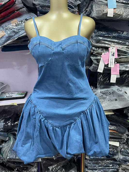 Denim gown